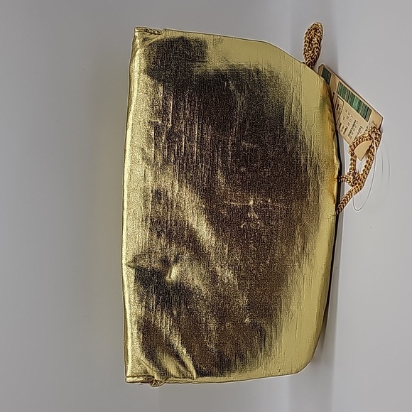 Vtg NWT Gold Metallic Bag - Picture 3 of 11